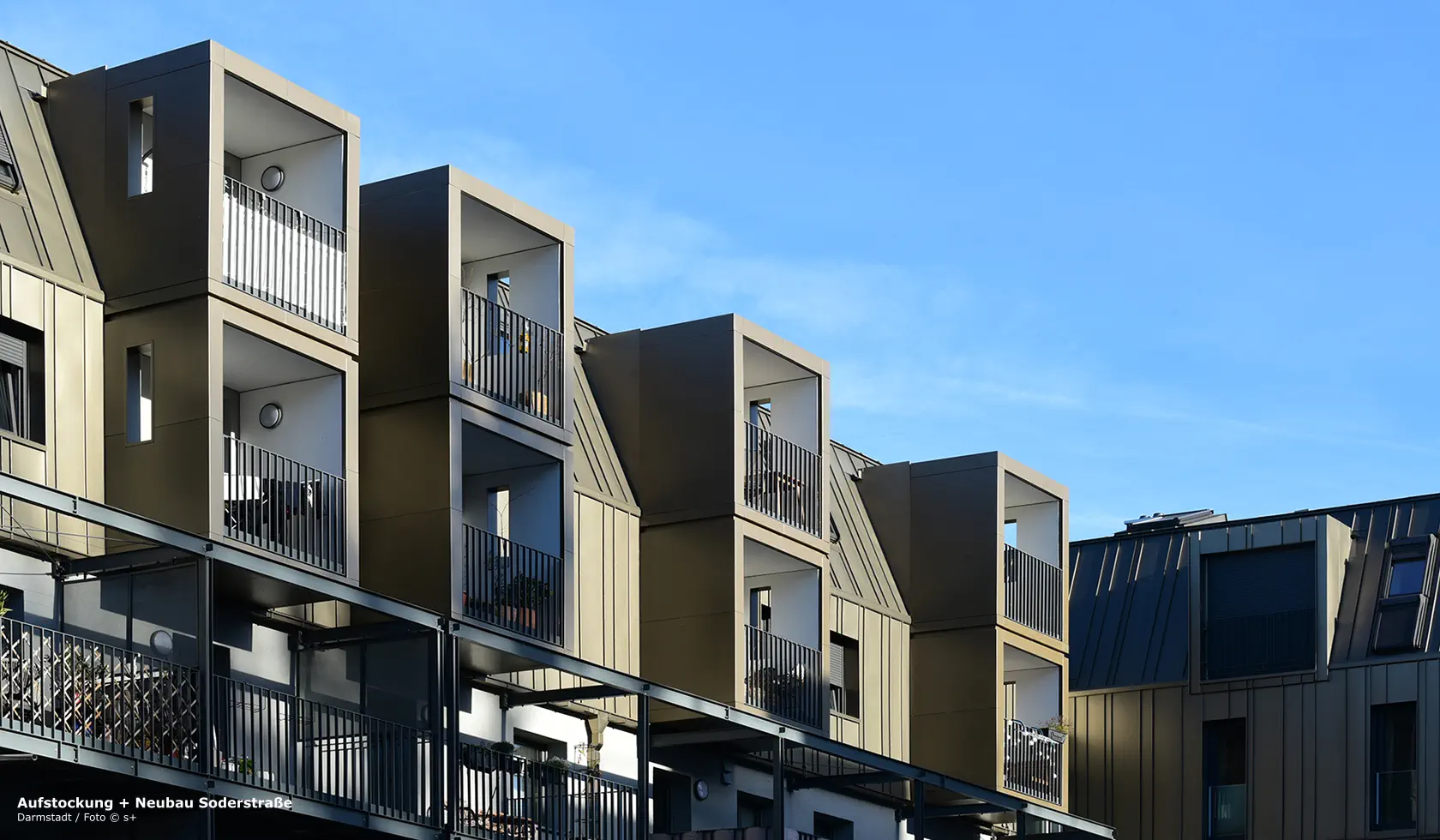Aufstockung + Neubau Soderstraße Darmstadt / Foto © s+